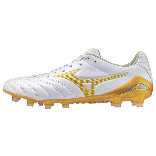 モナルシーダ NEO 3 PRO　ホワイト×ゴールド　【MIZUNO|ミズノ】サッカースパイクp1ga262250