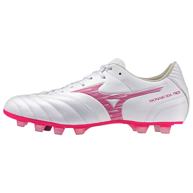 モナルシーダ NEO 3 WIDE PRO　ホワイト×ピンク　【MIZUNO|ミズノ】サッカースパイクp1ga262364_1