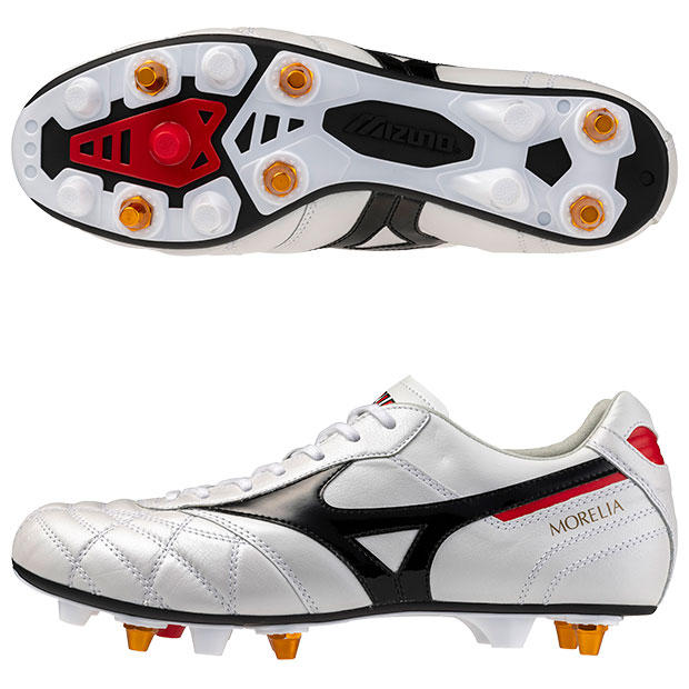 モレリア 2 JAPAN MIX　スーパーホワイトパール×ブラック　【MIZUNO|ミズノ】サッカー取替式スパイクp1gc260209