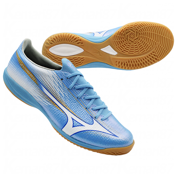 ミズノアルファ 3 ELITE IN　ユニティスカイブルー×ホワイト　【MIZUNO|ミズノ】フットサルシューズp1gf266225