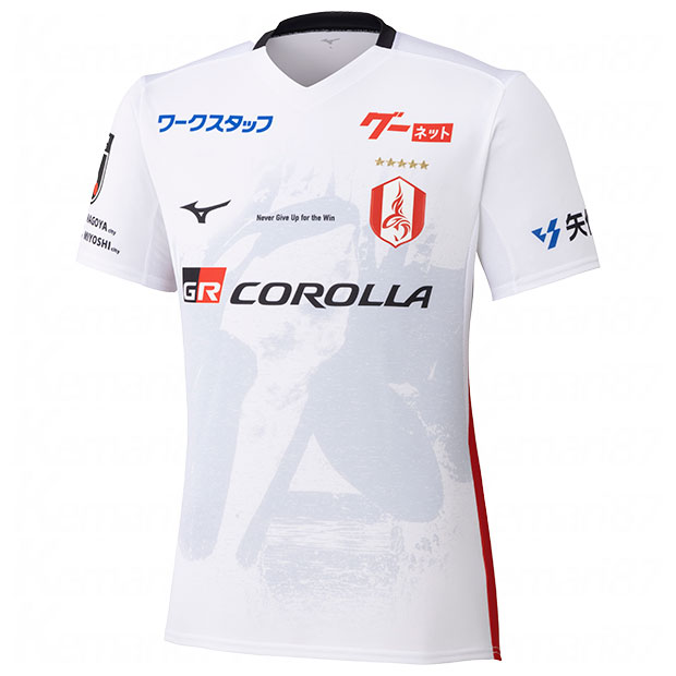 名古屋グランパス 百年構想リーグ アウェイ 半袖オーセンティックユニフォーム　【MIZUNO|ミズノ】クラブチームレプリカウェアーp2jady2002