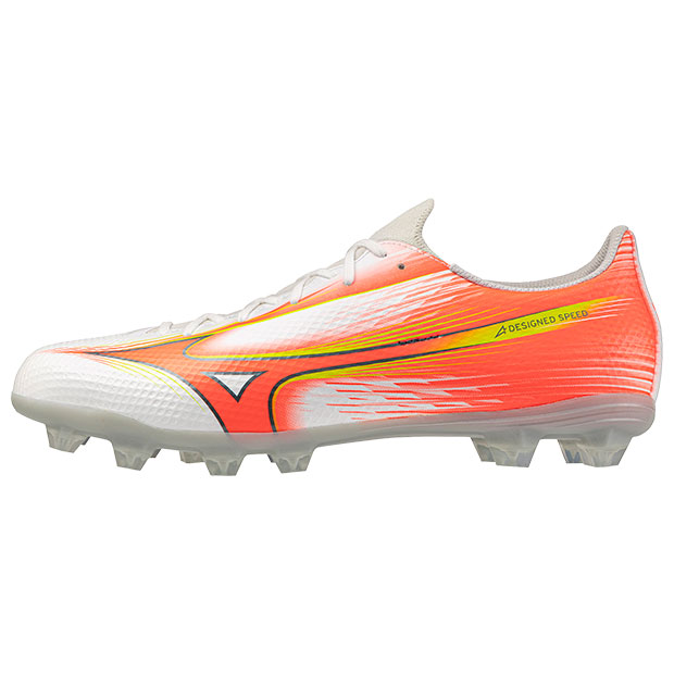 ミズノアルファ 3 SELECT　ホワイト×オレンジ×イエロー　【MIZUNO|ミズノ】サッカースパイクp1ga266554_1
