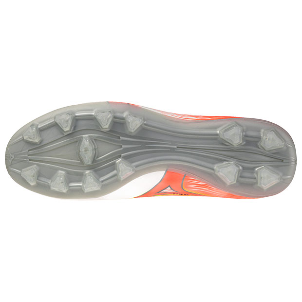 ミズノアルファ 3 SELECT　ホワイト×オレンジ×イエロー　【MIZUNO|ミズノ】サッカースパイクp1ga266554_4