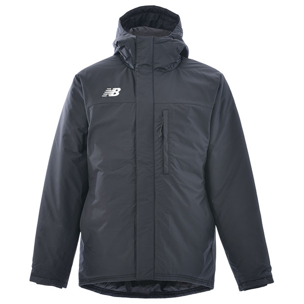 パデットハーフコート　ブラック　【NewBalance|ニューバランス】サッカーフットサル防寒ウェアーjmjf1423-bk