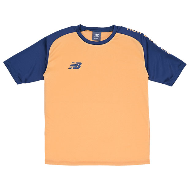 ジュニア 半袖Tシャツ　ドライアプリコット　【NewBalance|ニューバランス】サッカーフットサルジュニアウェアーabt55221-dap