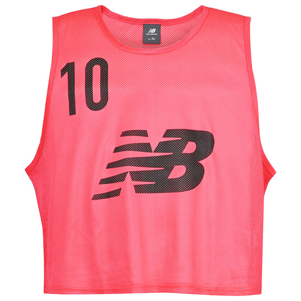 ビブス 10枚セット　ブライトチェリー　【NewBalance|ニューバランス】サッカーフットサル備品amt55291-brc