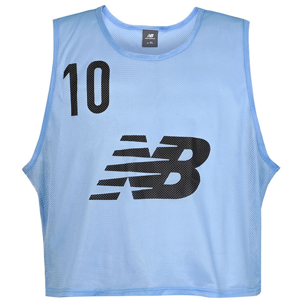 ビブス 10枚セット　サックス　【NewBalance|ニューバランス】サッカーフットサル備品amt55291-sax