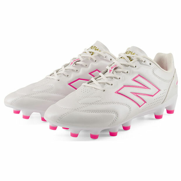 442 V3 PRO HG/AG 2E　ホワイト×ピンク　【NewBalance|ニューバランス】サッカースパイクu42h5te2e_1