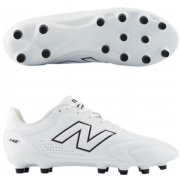 442 V3 TEAM HG/AG 4E　ホワイト　【NewBalance|ニューバランス】サッカースパイクu43h7cx4e