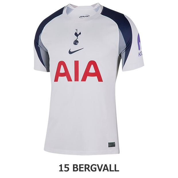 トッテナム 25-26 ホーム 半袖レプリカユニフォーム　15.ルーカス・ベリヴァル　【NIKE|ナイキ】クラブチームレプリカウェアーhj4598-101-15-b