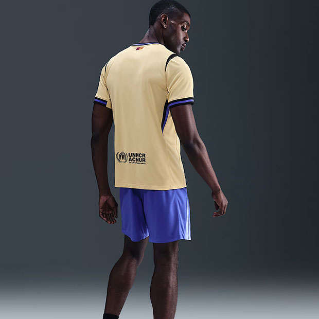 【レア入手困難】FCバルセロナNIKE希少モデル半袖金色 FCバルセロナ 25-26 アウェイ 半袖レプリカユニフォーム 【NIKE|ナイキ