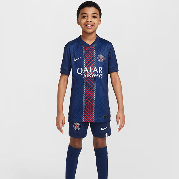ジュニア パリサンジェルマン 25-26 ホーム 半袖レプリカユニフォーム