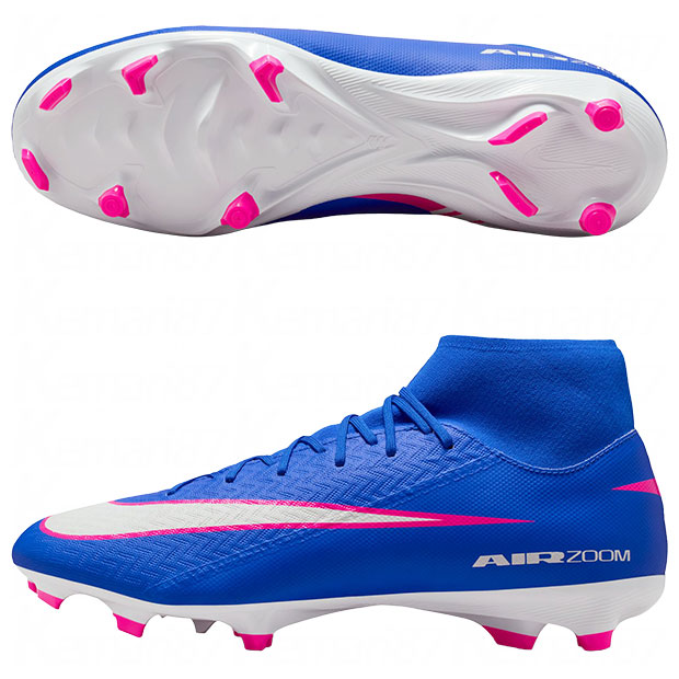 ズーム マーキュリアル スーパーフライ 10 アカデミー FG/MG　レーサーブルー×ホワイト　【NIKE|ナイキ】サッカースパイクfq1456-446
