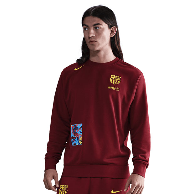 FCバルセロナ NSW クラブ FT SE GX クルートップ　チームレッド　【NIKE|ナイキ】クラブチームウェアーfz1259-677