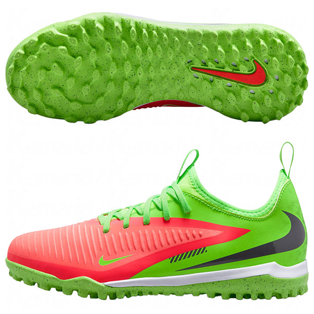 ジュニア ファントム 6 LOW アカデミー TF EH　ホットパンチ×ブラック　【NIKE|ナイキ】サッカーフットサルジュニアトレーニングシューズhq2040-603