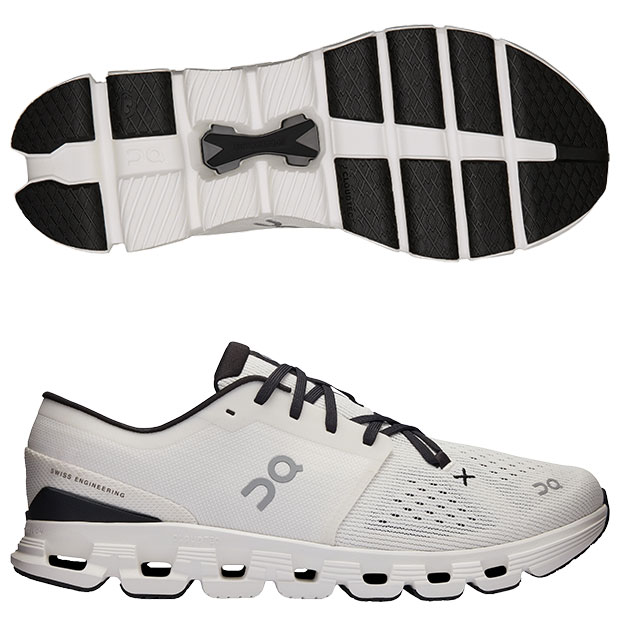 Cloud|X|4|クラウドエックス|4|オン|ランニング　アイボリー×ブラック　【On|オン】ランニングシューズ3me30040791-ivoblk