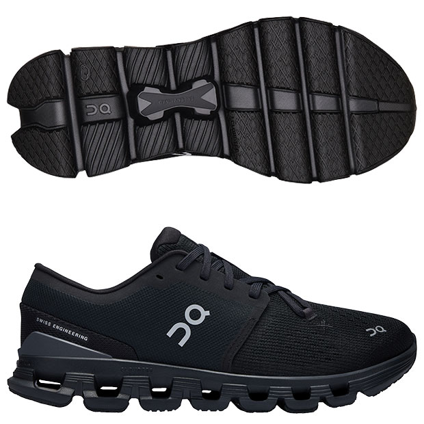 レディース|Cloud|X|4|クラウドエックス|4|オン|ランニング　ブラック×イクリプス　【On|オン】ランニングシューズ3we30070106-blkecl