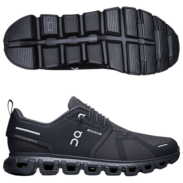 レディース Cloud 6 WP クラウドシックス ウォータープルーフ オン ランニング　ブラック×ブラック　【On|オン】ランニングシューズ3wf10051043-blkblk