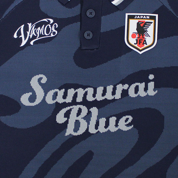 サッカー日本代表 INNOCENT LINE ニットポロシャツ SAMURAI BLUE　サッカー日本代表ウェアーjo-45_5