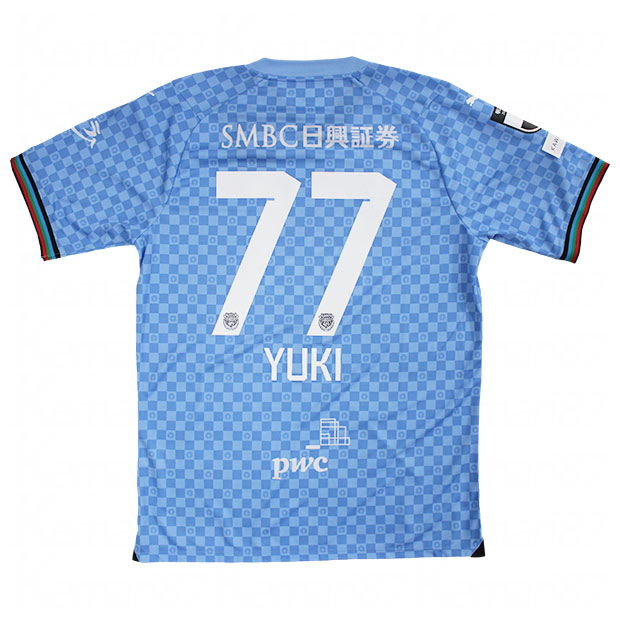 川崎フロンターレ 2024 ホーム 半袖レプリカユニフォーム 77.山本悠樹  