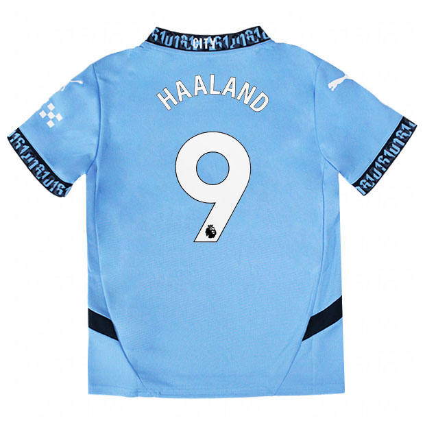 ジュニア マンチェスターシティ 24-25 ホーム 半袖レプリカユニフォーム　9.アーリング・ハーランド　【PUMA|プーマ】クラブチームレプリカウェアー775078-01-9-hの通販は