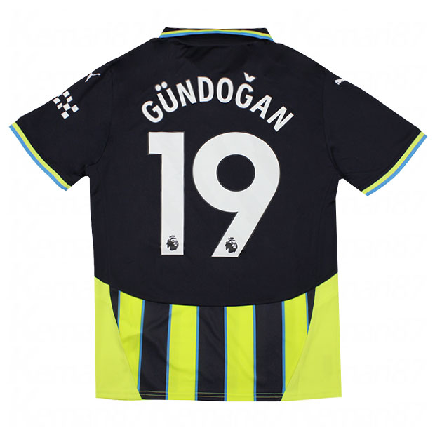 20/21 マンチェスターシティ　ギュンドアン　新品紙タグ　CL決勝ユニフォーム マンチェスターシティ 24-25 ホーム 半袖 ユニフォーム No.19