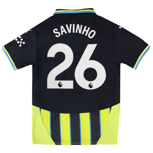 マンチェスターシティ|24-25|アウェイ|半袖レプリカユニフォーム　26.サヴィーニョ(サヴィオ・モレイラ)　【PUMA|プーマ】クラブチームレプリカウェアー775086-02-26-s