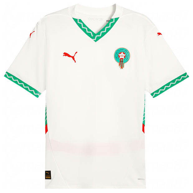 モロッコ代表|2025|アウェイ|半袖レプリカユニフォーム　【PUMA|プーマ】ナショナルチームレプリカウェアー777706-02