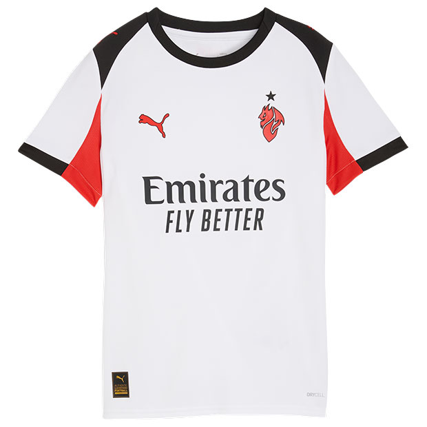 ジュニア ACミラン 25-26 アウェイ 半袖レプリカユニフォーム　【PUMA|プーマ】クラブチームレプリカウェアー779974-02