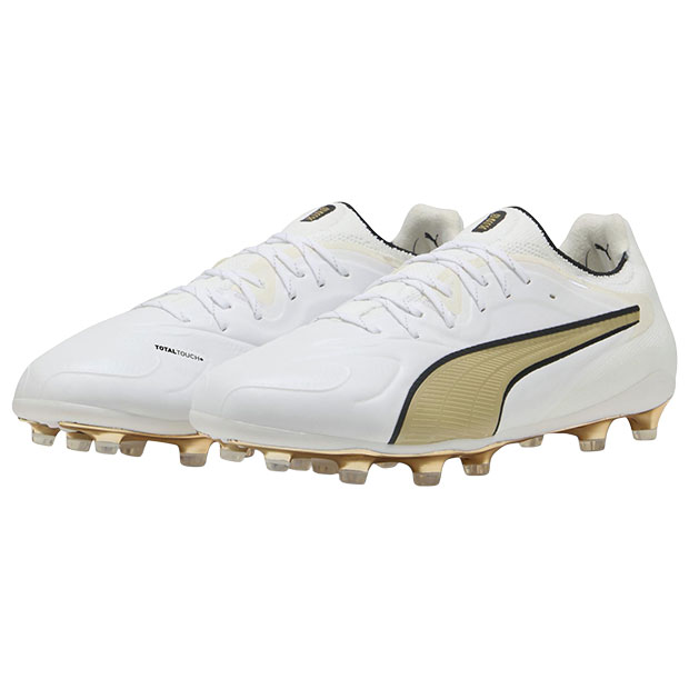 プーマキング 20 アルティメット FG/AG　プーマホワイト　【PUMA|プーマ】サッカースパイク108457-04