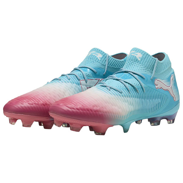 フューチャー 8 アルティメット RE-CHARGE FG　ヒーローブルー×サンセットピンク　【PUMA|プーマ】サッカースパイク108756-01