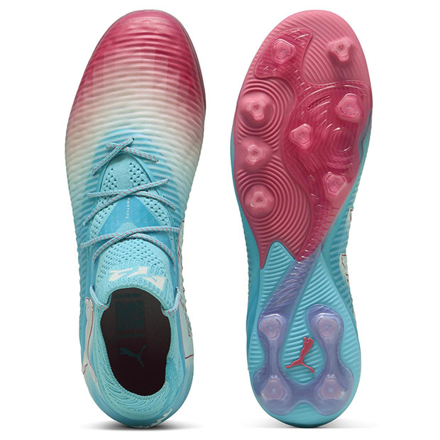 フューチャー 8 アルティメット RE-CHARGE AG　ヒーローブルー×サンセットピンク　【PUMA|プーマ】サッカースパイク108757-01_3