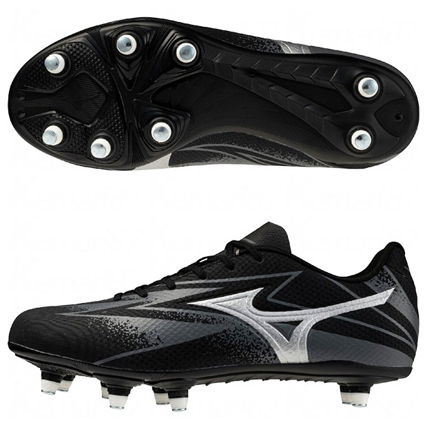 ワイタンギ PRO　ブラック×ギャラクシーシルバー　【MIZUNO|ミズノ】ラグビースパイクr1ga260001 14,399円