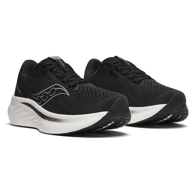 レディース RIDE 18 ライド 18 ブラック×ホワイト 【Saucony