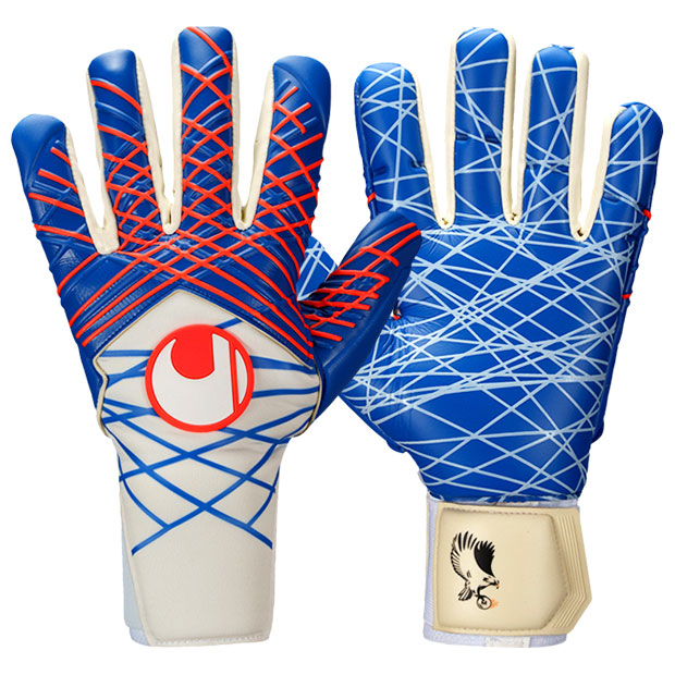 プレディクション ウルトラグリップ ハーフネガティブ　ホワイト×ロイヤル　【Uhlsport|ウールシュポルト】サッカーフットサルゴールキーパーグローブ101132812-01の通販は 20,721円