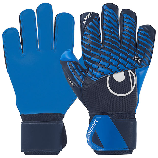 アクアソフト　ネイビー×パシフィックブルー　【Uhlsport|ウールシュポルト】サッカーフットサルゴールキーパーグローブ1011387-01