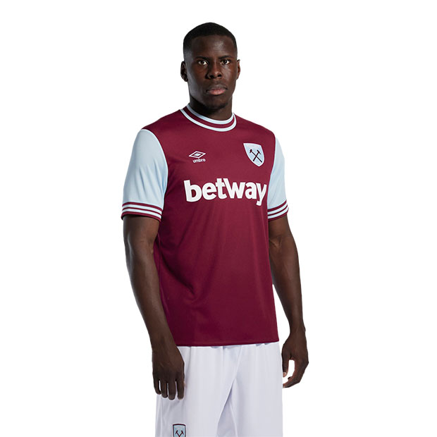 ウエストハム|24-25|ホーム|半袖レプリカユニフォーム　【UMBRO|アンブロ】クラブチームレプリカウェアーuda6431h-red