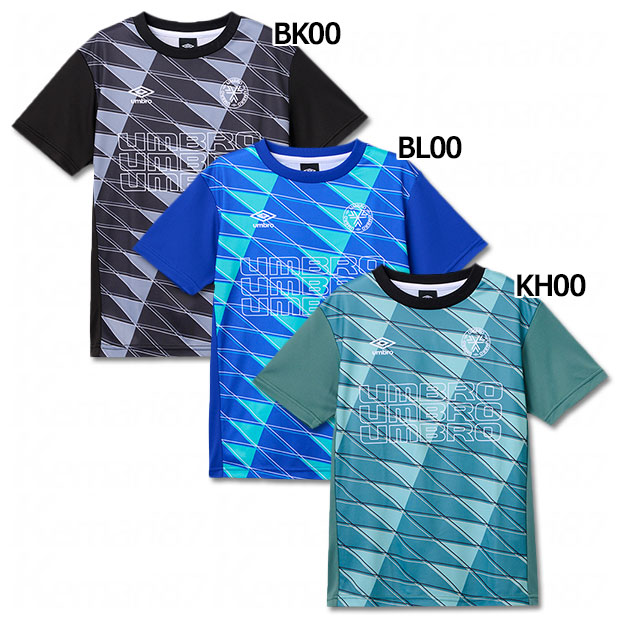 ジュニア THE THIRD グラフィック半袖プラクティスシャツ　【UMBRO|アンブロ】サッカーフットサルジュニアウェアーuf5shs50j