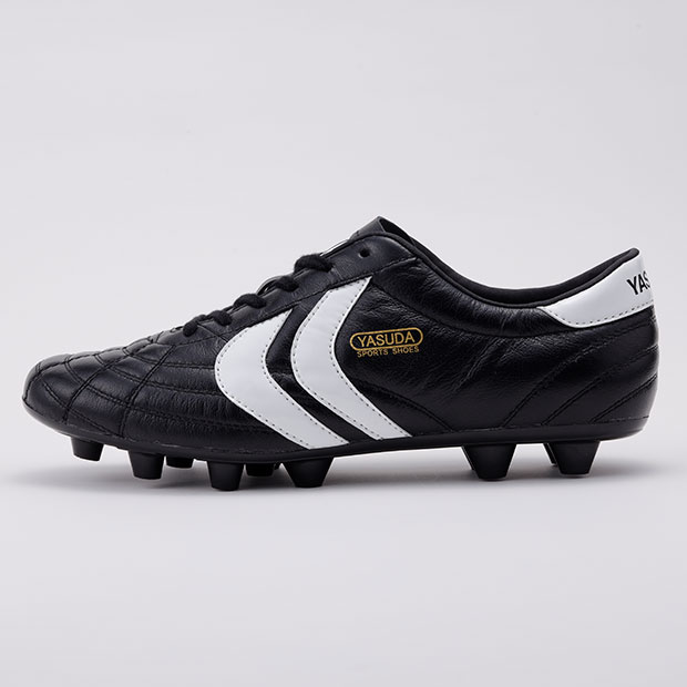 YASUDAサッカーシューズ ブラック/ホワイト 25.5センチ　カンガルー皮 YASUDA サッカーシューズ ブラック/ホワイト YASUDAサッカーシューズ