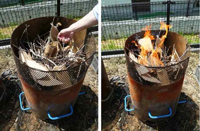 日本最大の 送料込み ドラム缶焼却炉等に ロストル 蓋付き 草刈り