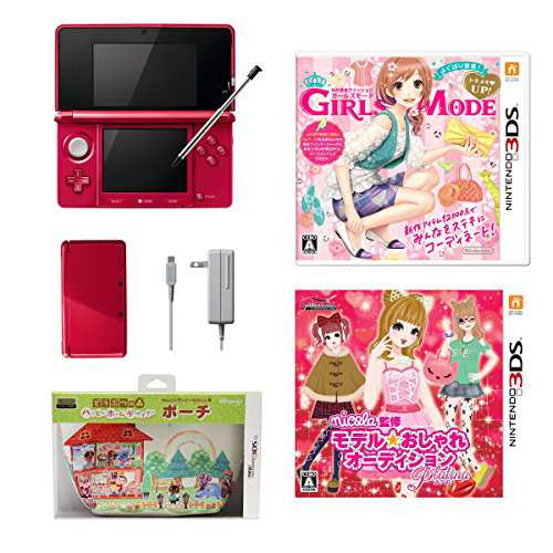 セット商品 女の子セット ニンテンドー3ds本体 メタリックレッド 中古品 の通販はau Pay マーケット World Import Store