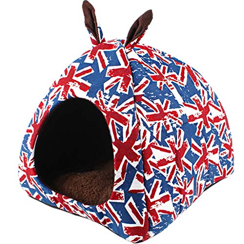 テンカ ペットハウス 冬 中小型犬 猫用 ペットベッド ドーム型 うさぎ耳 中古品 の通販はau Pay マーケット World Import Store