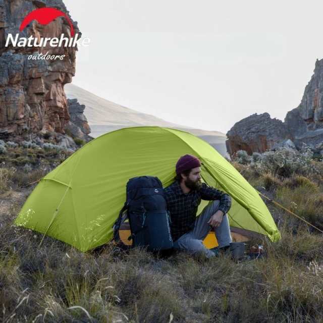 Naturehike公式ショップ 2人用 テント Mongar テント 軽量 アウトドア 専用グランドシート付 設営簡単 二重層 耐水圧PU4000mm 4シーズン