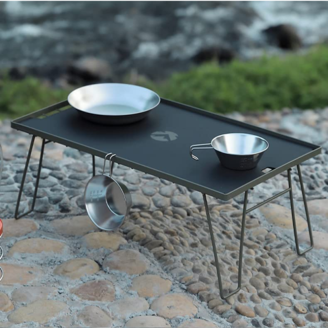 フィールドラック用天板（ブラック）×2枚　クッキングテーブル キャンプ テーブル