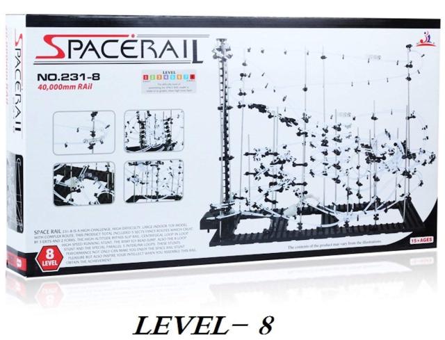 スペースレール 無限ループ パズル 脳トレ ジェットコースターのような未来的知育玩具 インテリアとしても存在感大 (レベル8)の通販は