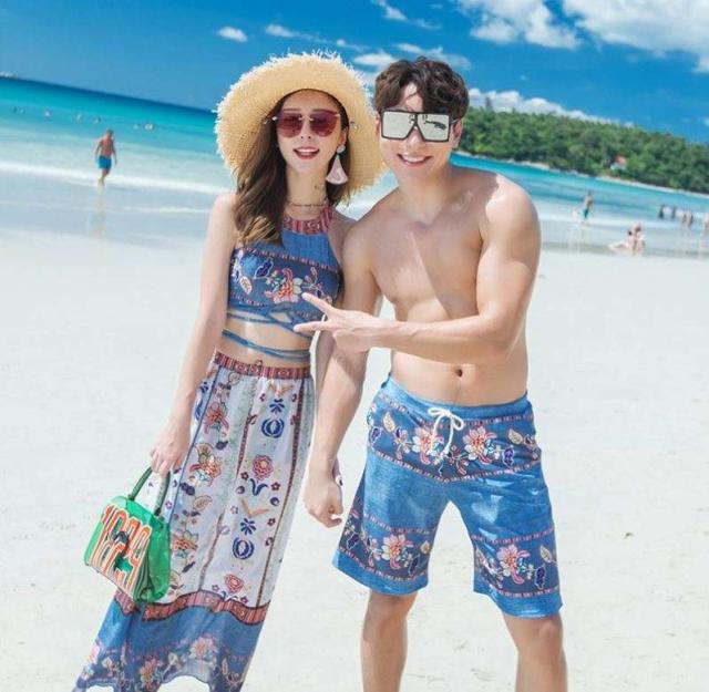 お揃い 水着 オシャレ エレガント カップル スイムウェア ビーチ 海外 旅行の通販はau Pay マーケット Happy Toon Wowma店