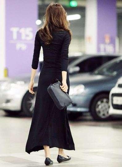 韓国 オルチャン ワンピース ロング ロングワンピ ワンピース ボタン エレガント かわいい タイトの通販はau Pay マーケット Happy Toon Wowma店