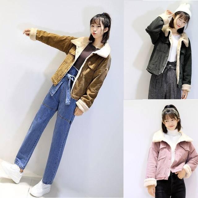 コーデュロイ ボアジャケット レディース アウター ジャケット ショートコート 裏起毛 フェイクファー カジュアル 秋冬の通販はau Pay マーケット Happy Toon Wowma店