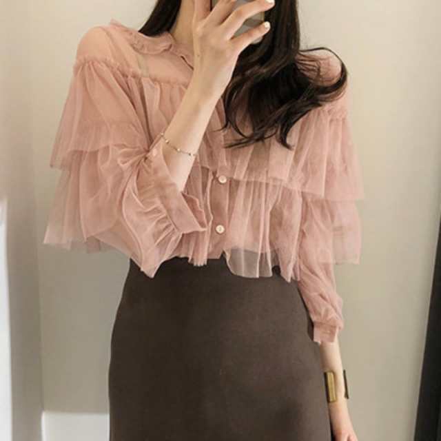 シャツ レディース トップス フリルシャツ シフォン シースルー メッシュ フリル レトロ レース ブラウス 韓国 オルチャンの通販はau Pay マーケット Happy Toon Wowma店 シャツ レディース トップス フリルシャツ シフォン シースルー メッシュ フリル レトロ レース ブラウス 韓国 オルチャンの通販はau Pay マーケット Happy Toon Wowma店