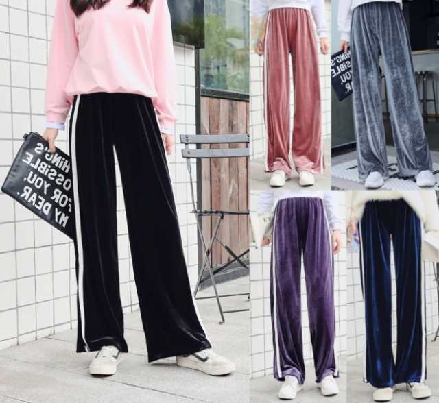 ボトムス レディース パンツ ベルベット ワイドレッグパンツ ストレート ゆるパンツ サイドスリット カラバリ豊富 ゆったりの通販はau Pay マーケット Happy Toon Wowma店 ボトムス レディース パンツ ベルベット ワイドレッグパンツ ストレート ゆるパンツ サイドスリット カラバリ豊富 ゆったりの通販はau Pay マーケット Happy Toon Wowma店